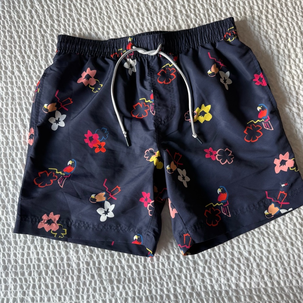Tommy Hilfiger Navy Floral Swim Trunks